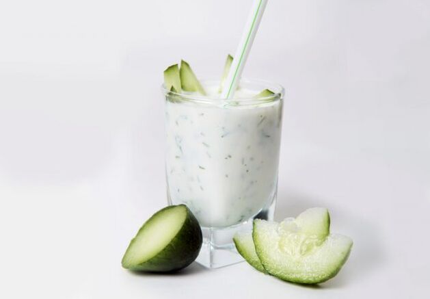 aiste bia cúcamar-kefir
